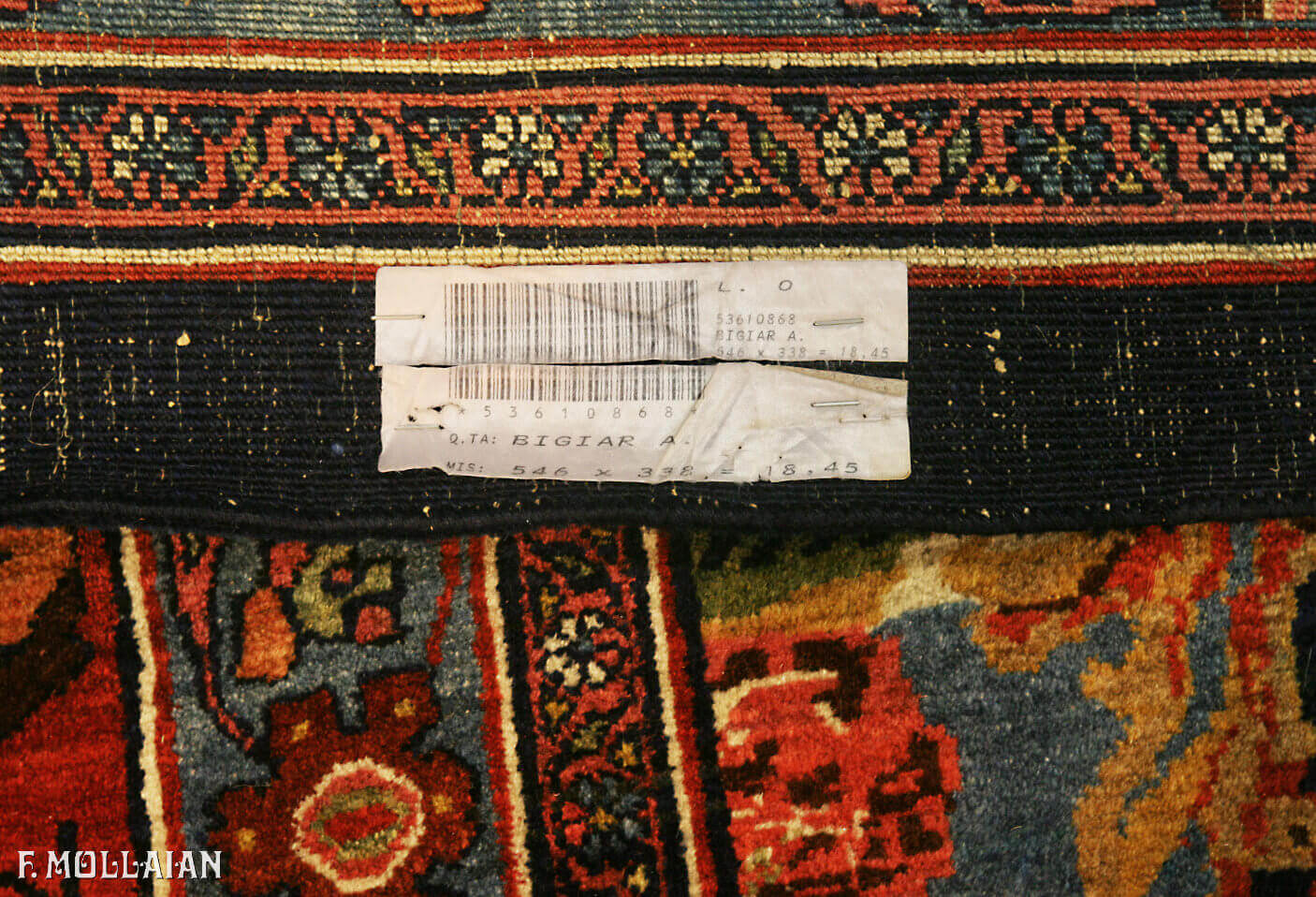 Tappeto Gigante Persiano Antico Bigiar n°:53610868